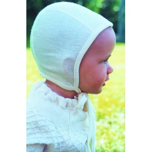 bonnet d'intérieur écru coton biologique - Vêtement bébé bio